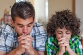 Two boys praying